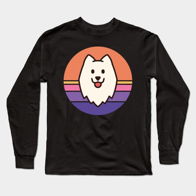 Sunset Walk with my Samoyed Long Sleeve T-Shirt by PosterpartyCo